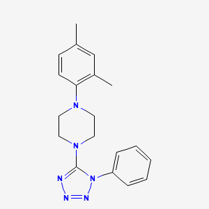 1-(2,4-dimethylphenyl)-4-(1-phenyl-1H-1,2,3,4-tetraazol-5-yl)piperazine