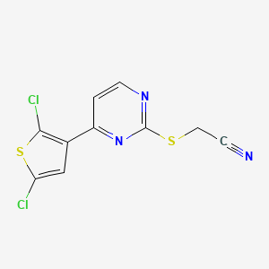 2-{[4-(2,5-Dichloro-3-thienyl)-2-pyrimidinyl]sulfanyl}acetonitrile