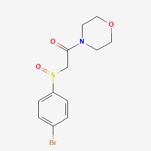 2-[(4-Bromophenyl)sulfinyl]-1-morpholino-1-ethanone