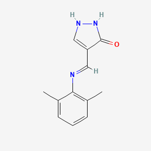 4-[(2,6-dimethylanilino)methylene]-2,4-dihydro-3H-pyrazol-3-one