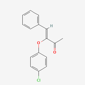 molecular formula C16H13ClO2 B3036348 (Z)-3-(4-chlorophenoxy)-4-phenylbut-3-en-2-one CAS No. 339107-22-1