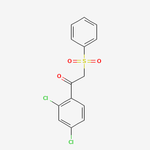 molecular formula C14H10Cl2O3S B3036349 1-(2,4-二氯苯基)-2-(苯磺酰基)-1-乙酮 CAS No. 339107-27-6