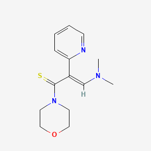 (E)-3-(dimethylamino)-1-morpholin-4-yl-2-pyridin-2-ylprop-2-ene-1-thione