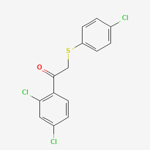2-[(4-Chlorophenyl)sulfanyl]-1-(2,4-dichlorophenyl)-1-ethanone