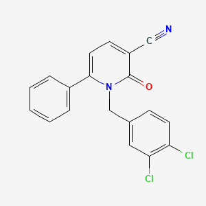 1-(3,4-Dichlorobenzyl)-2-oxo-6-phenyl-1,2-dihydro-3-pyridinecarbonitrile