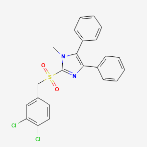 2-[(3,4-dichlorobenzyl)sulfonyl]-1-methyl-4,5-diphenyl-1H-imidazole