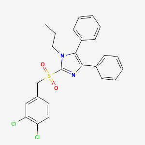 2-[(3,4-dichlorobenzyl)sulfonyl]-4,5-diphenyl-1-propyl-1H-imidazole