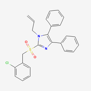 1-allyl-2-[(2-chlorobenzyl)sulfonyl]-4,5-diphenyl-1H-imidazole