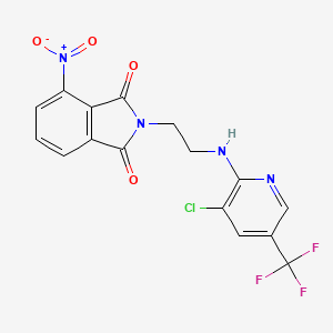 2-(2-{[3-chloro-5-(trifluoromethyl)-2-pyridinyl]amino}ethyl)-4-nitro-1H-isoindole-1,3(2H)-dione