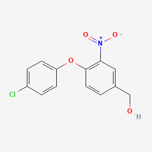 [4-(4-Chlorophenoxy)-3-nitrophenyl]methanol
