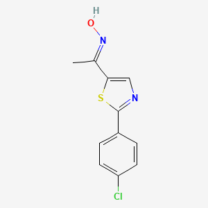 1-[2-(4-Chlorophenyl)-1,3-thiazol-5-yl]-1-ethanone oxime