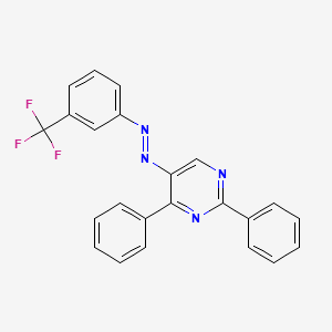 (2,4-Diphenylpyrimidin-5-yl)-[3-(trifluoromethyl)phenyl]diazene