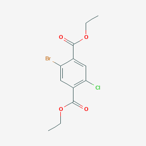 molecular formula C12H12BrClO4 B3036397 2-溴-5-氯对苯二甲酸二乙酯 CAS No. 340148-60-9