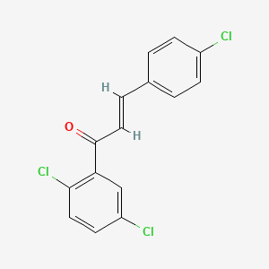 (2E)-3-(4-Chlorophenyl)-1-(2,5-dichlorophenyl)prop-2-en-1-one