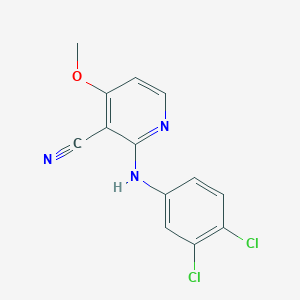 molecular formula C13H9Cl2N3O B3036418 2-(3,4-Dichloroanilino)-4-methoxynicotinonitrile CAS No. 341967-11-1