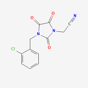 molecular formula C12H8ClN3O3 B3036419 2-[3-(2-Chlorobenzyl)-2,4,5-trioxo-1-imidazolidinyl]acetonitrile CAS No. 341967-27-9