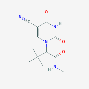 2-[5-cyano-2,4-dioxo-3,4-dihydro-1(2H)-pyrimidinyl]-N,3,3-trimethylbutanamide