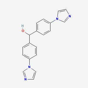 molecular formula C19H16N4O B3036446 bis[4-(1H-imidazol-1-yl)phenyl]methanol CAS No. 343375-15-5