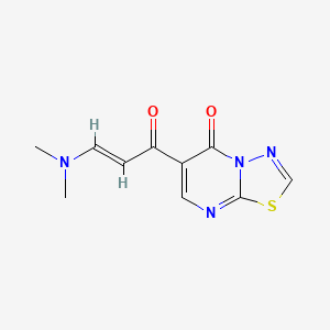 6-[(E)-3-(dimethylamino)prop-2-enoyl]-[1,3,4]thiadiazolo[3,2-a]pyrimidin-5-one