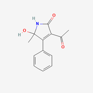 3-acetyl-5-hydroxy-5-methyl-4-phenyl-1,5-dihydro-2H-pyrrol-2-one
