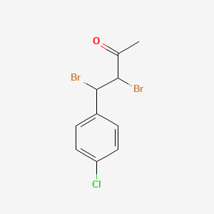 molecular formula C10H9Br2ClO B3036450 3,4-Dibromo-4-(4-chlorophenyl)-2-butanone CAS No. 343375-52-0