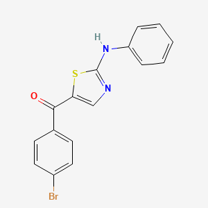(2-Anilino-1,3-thiazol-5-yl)(4-bromophenyl)methanone