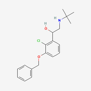molecular formula C19H24ClNO2 B3036461 1-(3-(Benzyloxy)-2-chlorophenyl)-2-(tert-butylamino)ethanol CAS No. 343973-86-4
