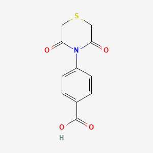 4-(3,5-Dioxo-1,4-thiazinan-4-yl)benzenecarboxylic acid