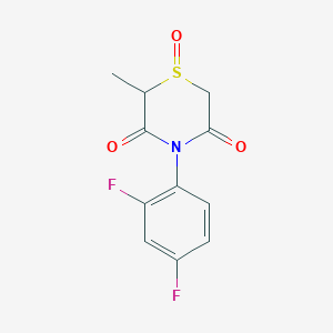 4-(2,4-Difluorophenyl)-2-methyl-1lambda~4~,4-thiazinane-1,3,5-trione
