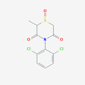 molecular formula C11H9Cl2NO3S B3036466 4-(2,6-Dichlorophenyl)-2-methyl-1lambda~4~,4-thiazinane-1,3,5-trione CAS No. 344265-81-2