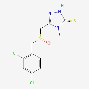 5-{[(2,4-dichlorobenzyl)sulfinyl]methyl}-4-methyl-4H-1,2,4-triazole-3-thiol