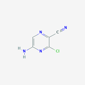 molecular formula C5H3ClN4 B3036505 5-Amino-3-chloropyrazine-2-carbonitrile CAS No. 34617-65-7