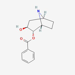 molecular formula C14H17NO3 B3036506 [(1R,2S,3S,5S)-3-Hydroxy-8-azabicyclo[3.2.1]octan-2-yl] benzoate CAS No. 34622-25-8