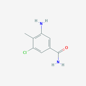 3-Amino-5-chloro-4-methylbenzamide