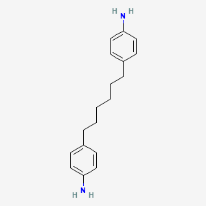 molecular formula C18H24N2 B3036516 1,6-Bis(p-aminophenyl)hexane CAS No. 3491-14-3