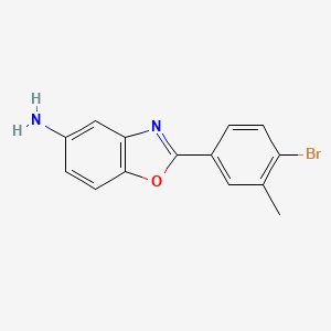2-(4-Bromo-3-methylphenyl)-1,3-benzoxazol-5-amine