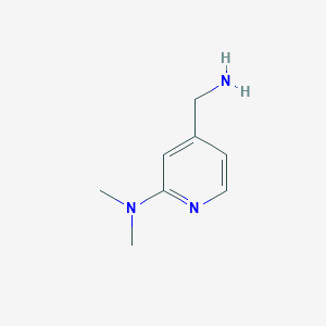 molecular formula C8H13N3 B3036548 4-(氨甲基)-N,N-二甲基吡啶-2-胺 CAS No. 354824-18-3