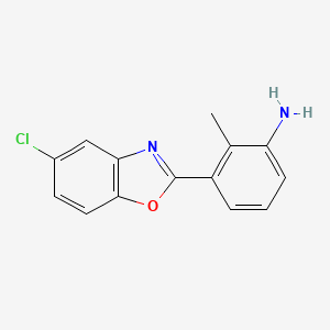 molecular formula C14H11ClN2O B3036553 3-(5-Chloro-1,3-benzoxazol-2-yl)-2-methylaniline CAS No. 356085-14-8