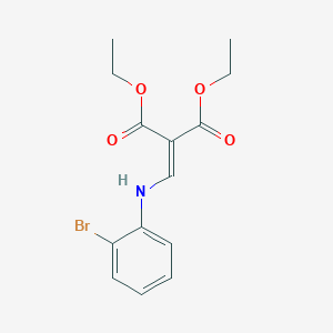 molecular formula C14H16BrNO4 B3036561 Diethyl 2-[(2-bromoanilino)methylene]malonate CAS No. 35975-63-4