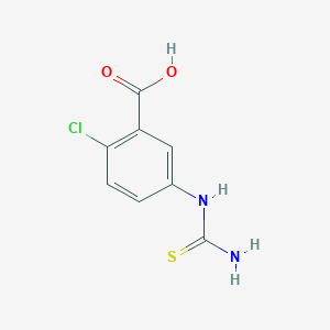 5-(Carbamothioylamino)-2-chlorobenzoic acid