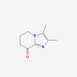 molecular formula C9H12N2O B3036568 2,3-dimethyl-5H,6H,7H,8H-imidazo[1,2-a]pyridin-8-one CAS No. 362525-73-3