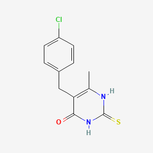 5-(4-Chlorobenzyl)-2-mercapto-6-methylpyrimidin-4-ol