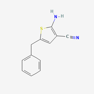 molecular formula C12H10N2S B3036571 2-Amino-5-benzylthiophene-3-carbonitrile CAS No. 364596-21-4