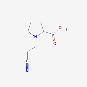 molecular formula C8H12N2O2 B3036580 1-(2-氰基乙基)吡咯烷-2-羧酸 CAS No. 36901-89-0