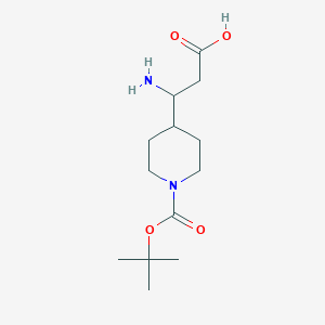 molecular formula C13H24N2O4 B3036586 3-氨基-3-(1-boc-4-哌啶基)丙酸 CAS No. 372144-02-0