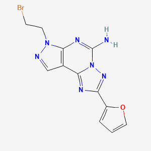 molecular formula C12H10BrN7O B3036594 7-(2-Bromoethyl)-2-(furan-2-yl)-7H-pyrazolo[4,3-e][1,2,4]triazolo[1,5-c]pyrimidin-5-amine CAS No. 377729-85-6