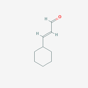 molecular formula C9H14O B3036597 (2E)-3-cyclohexyl-2-propenal CAS No. 37868-74-9