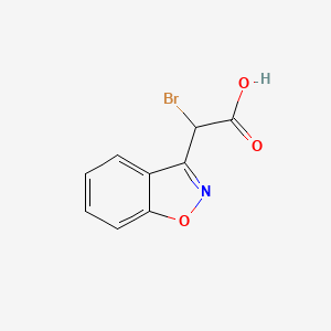molecular formula C9H6BrNO3 B3036598 2-(苯并[d]异恶唑-3-基)-2-溴乙酸 CAS No. 37924-67-7