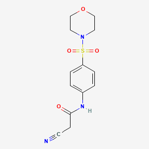 2-cyano-N-[4-(morpholin-4-ylsulfonyl)phenyl]acetamide