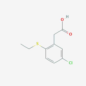2-(5-Chloro-2-ethylsulfanylphenyl)acetic acid